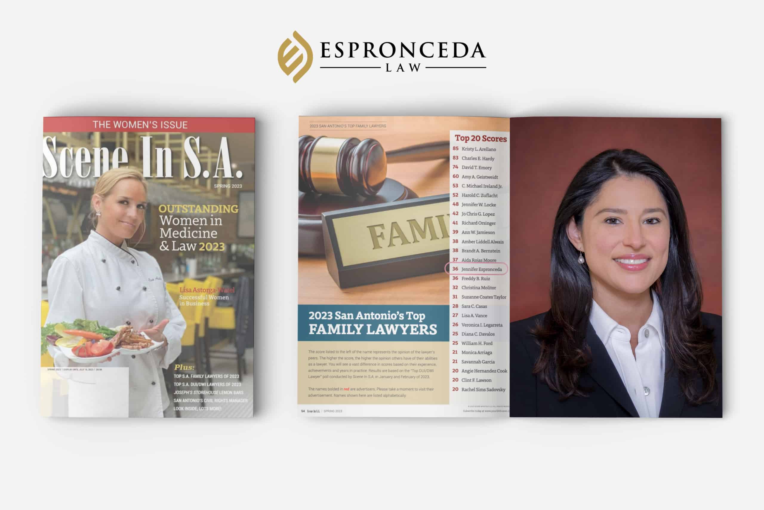 Espronceda Law’s Jennifer Espronceda Named Among San Antonio’s Top 20 Family Lawyers
